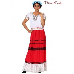 Fantasia Feminina Frida Kahlo Halloween Carnaval