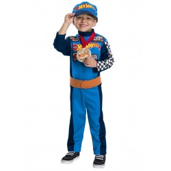 Fantasia Infantil Meninos Piloto de Corrida Hot Wheels Campeão Halloween Carnaval