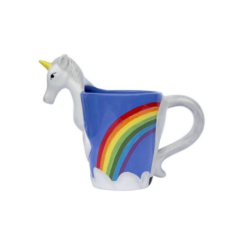 Caneca Porcelana Formato Unicórnio Presente Caneca Porcelana Formato Unicórnio Presente