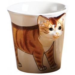 Caneca Gato Alto Relevo Decorativa Cat Lovers