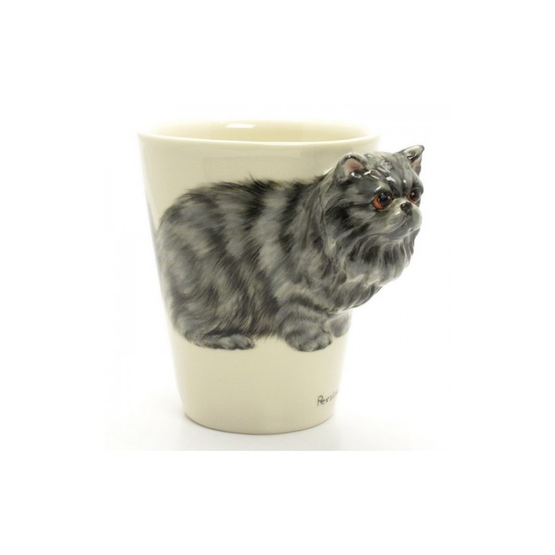 Caneca Cerâmica Gato Persa em  Alto Relevo Cat Lovers