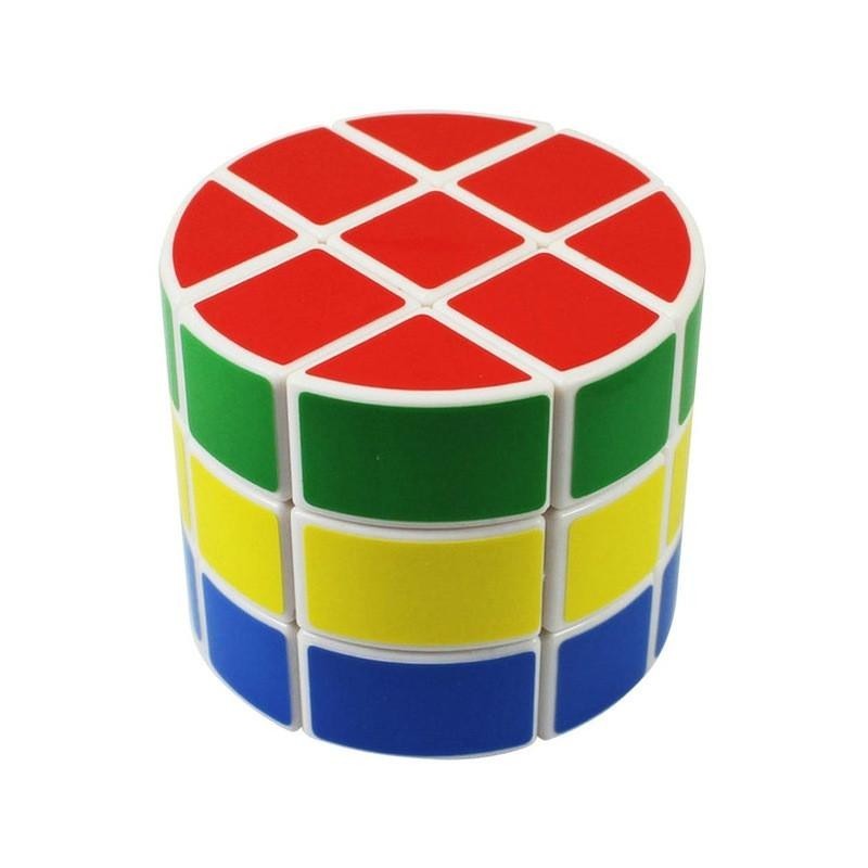 Cubo Mágico Cilíndrico Base Branca Desafio Geek