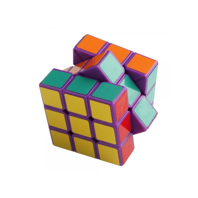Cubo Mágico Base Roxa 3x3x3 Lobo Desafio QI Geek