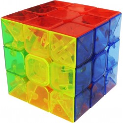Cubo Mágico Transparente Colorido Desafio Geek