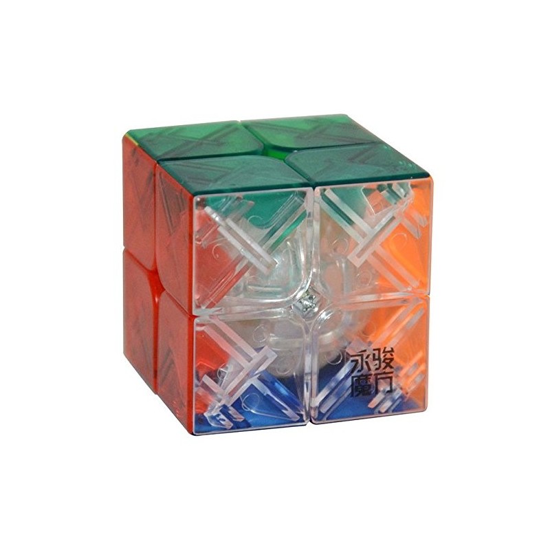 Cubo Mágico Transparente 2x2x2 Colorido Desafio Geek