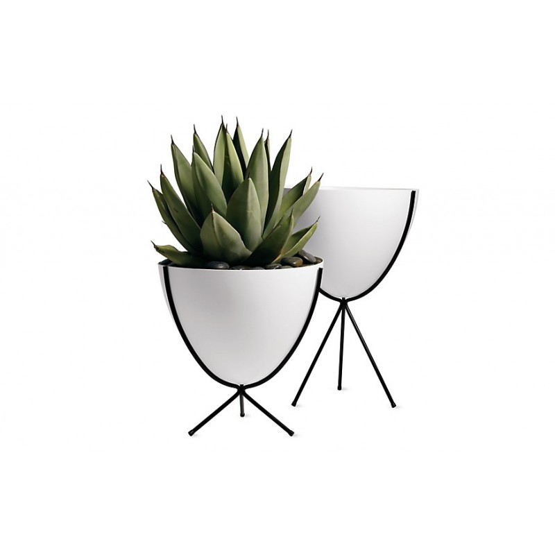 Vasinho para Plantas Suculentas ou Cactus Branco Cerâmica