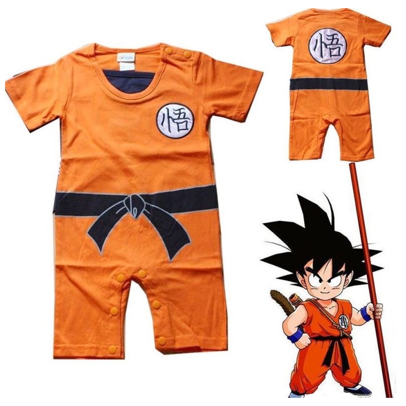 Fantasia Dragon Ball Cosplay Super Goku Infantil Roupa Anime