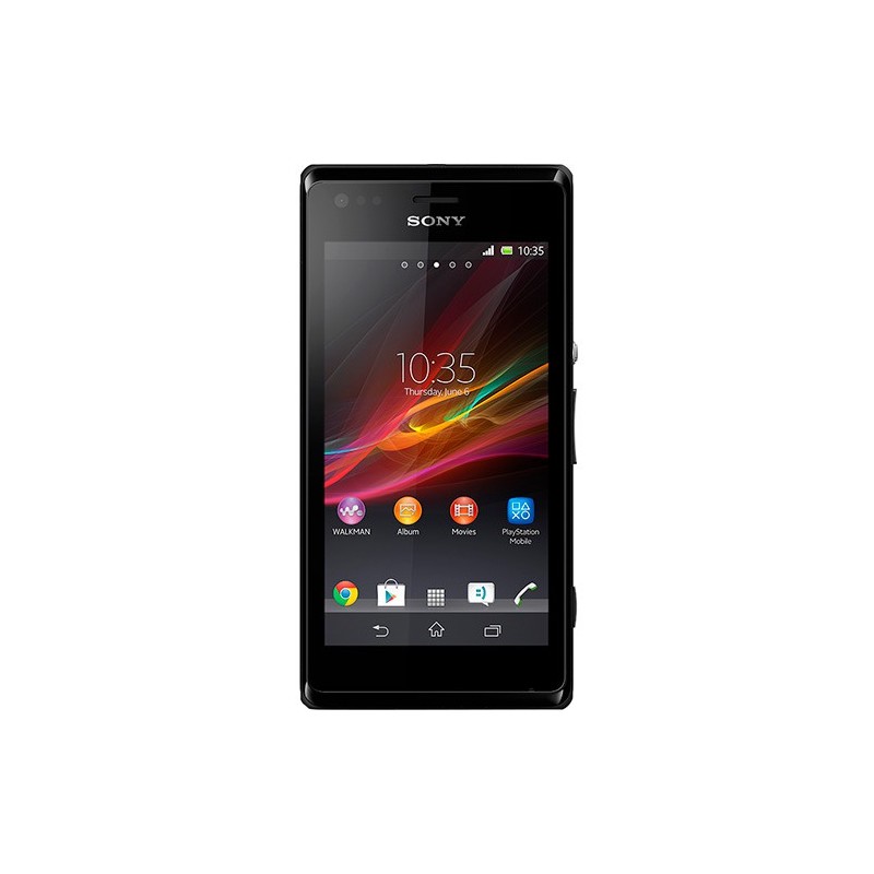 Smartphone Sony Xperia M Dual Preto Android 4.1 3G Câmera 5MP Memória Interna 4GB GPS NFC