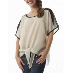 Blusa Feminina Seda Solta Leve Fresca Mangas