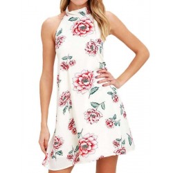 Vestido Floral Branco...