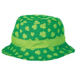 Chapéu Bucket Hat Verde Trevos