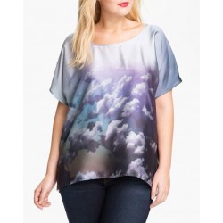 Blusa Feminina Estampada Cetim