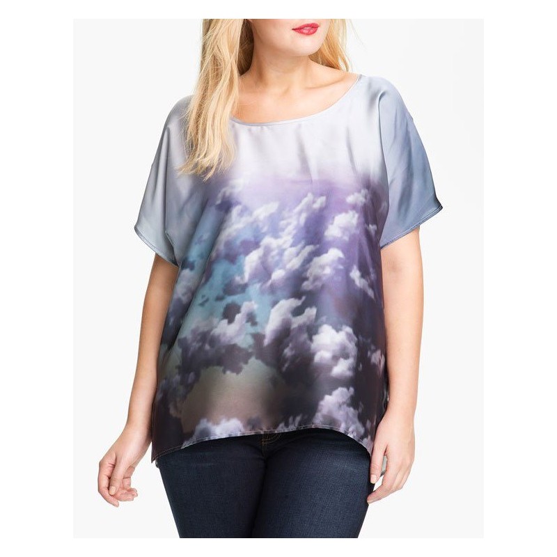 Blusa Feminina Estampada Cetim