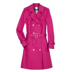 Casaco Feminino Trench Coat Rosa Pink