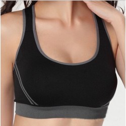 Top Feminino Preto Moda Fitness Academia