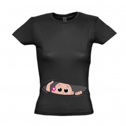 Blusa Camiseta Moda Gestante Maternidade com Desenho