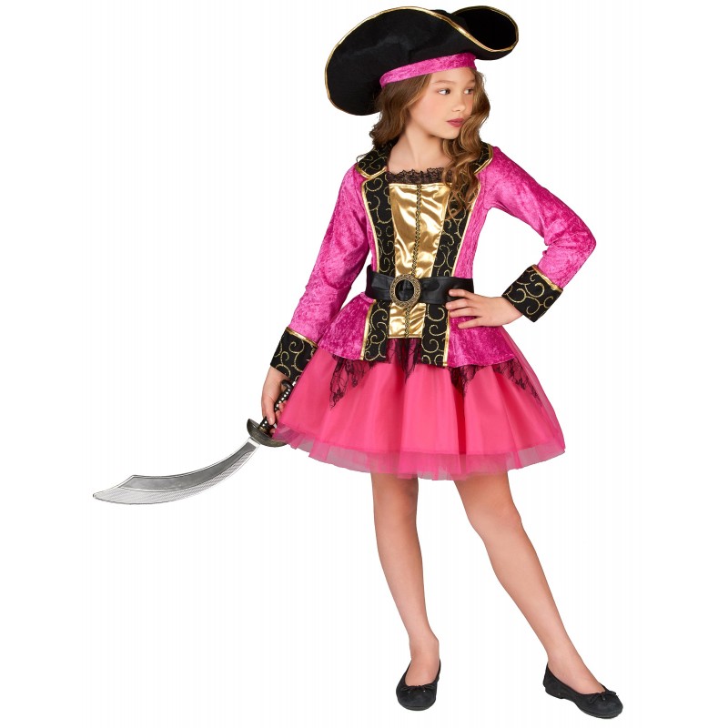 Fantasia de Pirata Infantil Feminino de Halloween