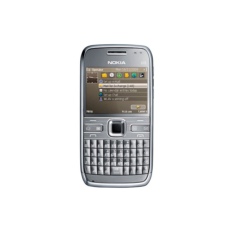 Nokia E72 Cinza com Car Holder GSM 3G Wi-Fi GPS Teclado Qwerty Câmera 5.0MP Rádio FM Bluetooth