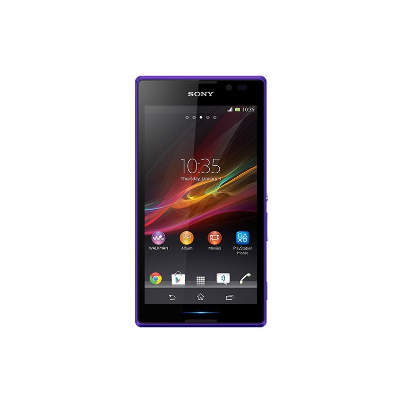 Smartphone Dual Chip Sony Xperia C Roxo Android 4.2 3G/Wi-Fi Câmera 8MP 4GB