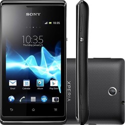 Smartphone Dual Chip Sony Xperia E Dual Claro Preto Android 4.0 3G/Wi-Fi Câmera 3.2MP