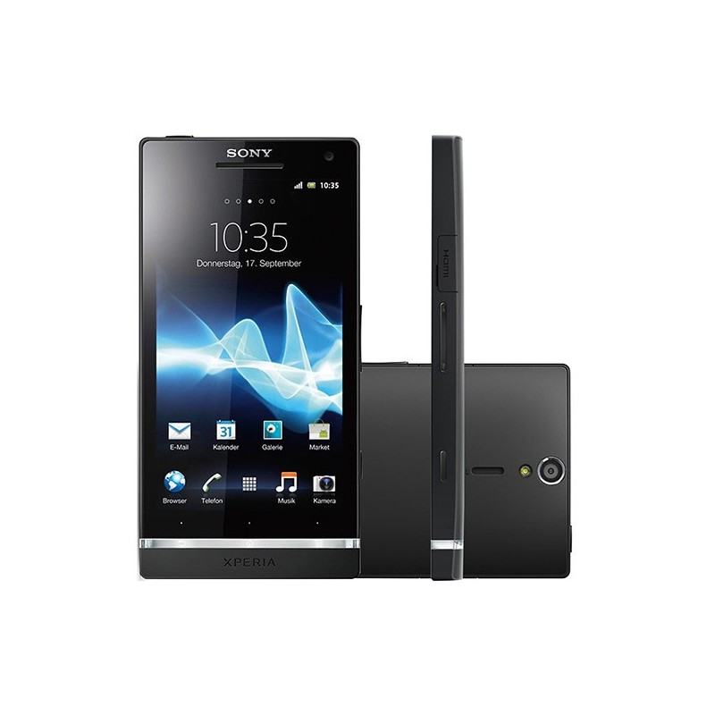 Smartphone Sony Xperia S Preto Android 4.0 3G/Wi-Fi Câmera 12MP 32GB GPS