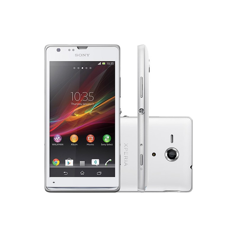 Smartphone Sony Xperia SP Branco Android 4.1 4G Câmera 8MP Memória Interna 8GB GPS NFC