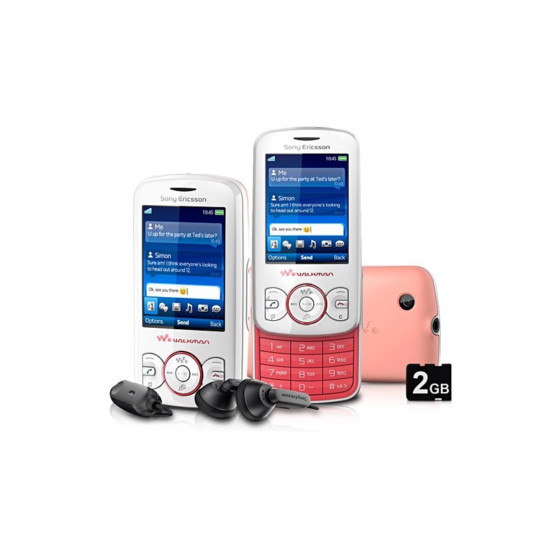 Sony Ericsson W100 Walkman Rosa e Ringtones do M&M - GSM c/ Câmera 2.0 MP Filmadora Radio FM Bluetooth Fone