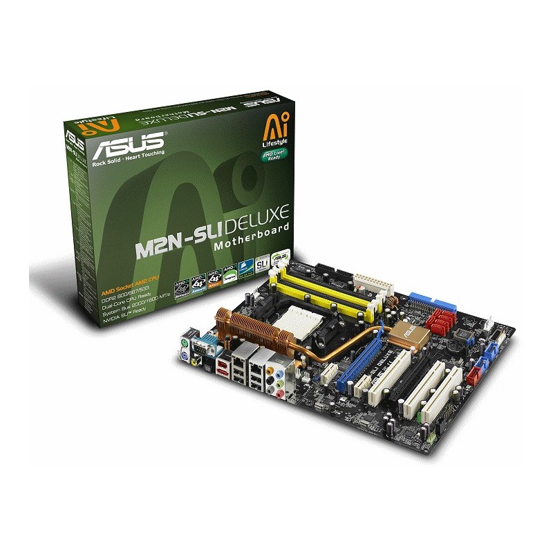 Placa-Mãe Asus M2N-SLI Deluxe AM2 Memória DDR2