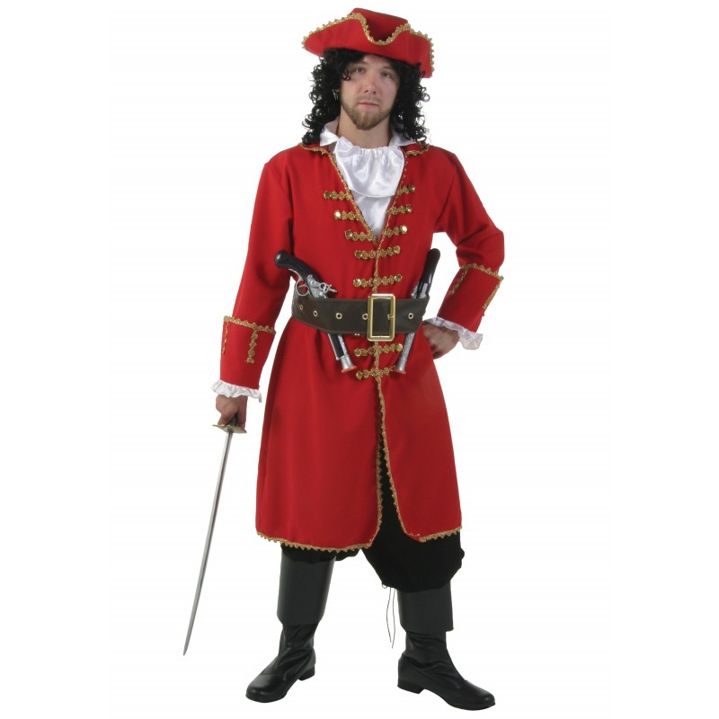 Fantasia Masculina Capitão Pirata Festa Halloween