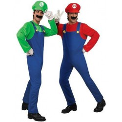 Fantasia Masculina Mario e Luigi Festa Halloween