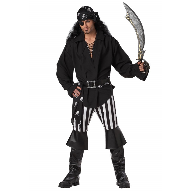 Fantasia Masculina Pirata Luxo Festa Halloween