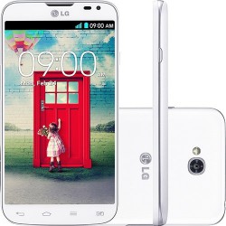 Smartphone Dual Chip LG L70 D325 Branco Android 4.4 3G/Wi-Fi Câmera 8MP 4GB