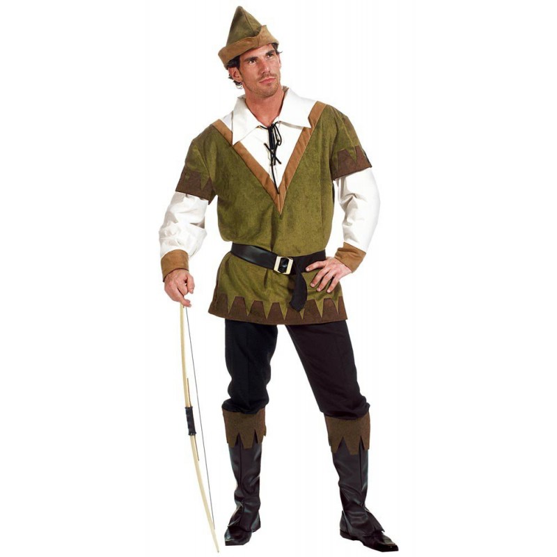 Fantasia Masculina Hobin Hood Adulto Festa Halloween