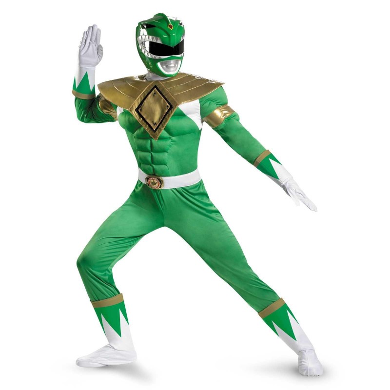 Fantasia Masculina Power Ranger Verde Festa Halloween